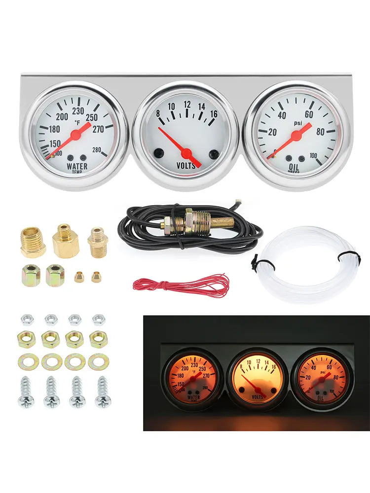 52mm Electronic Triple Gauge Kit