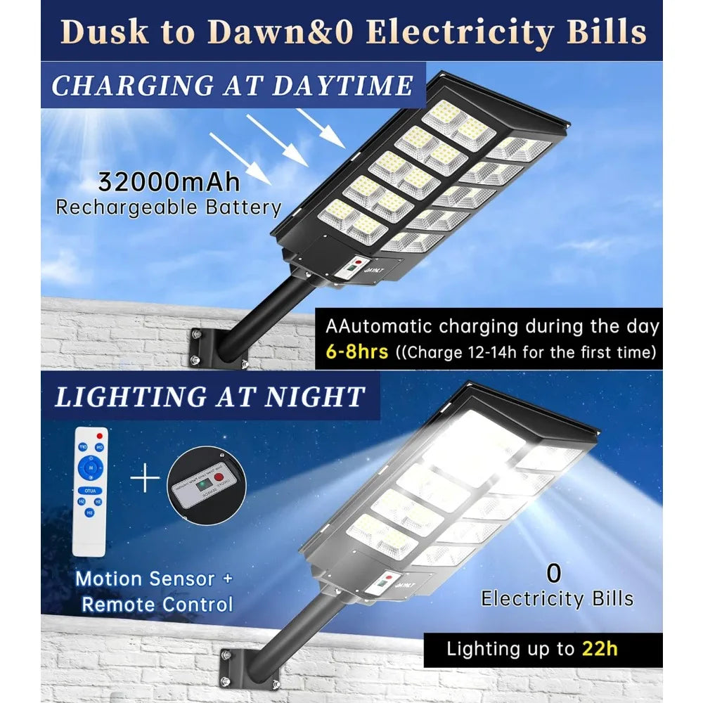 Solar Street Light Outdoor 6500K