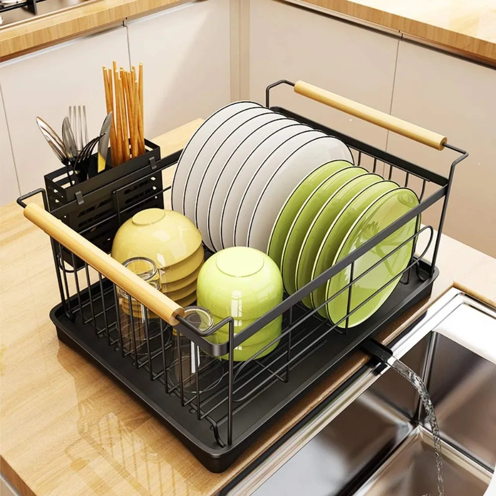 Dish Drying Rack with Drip Tray