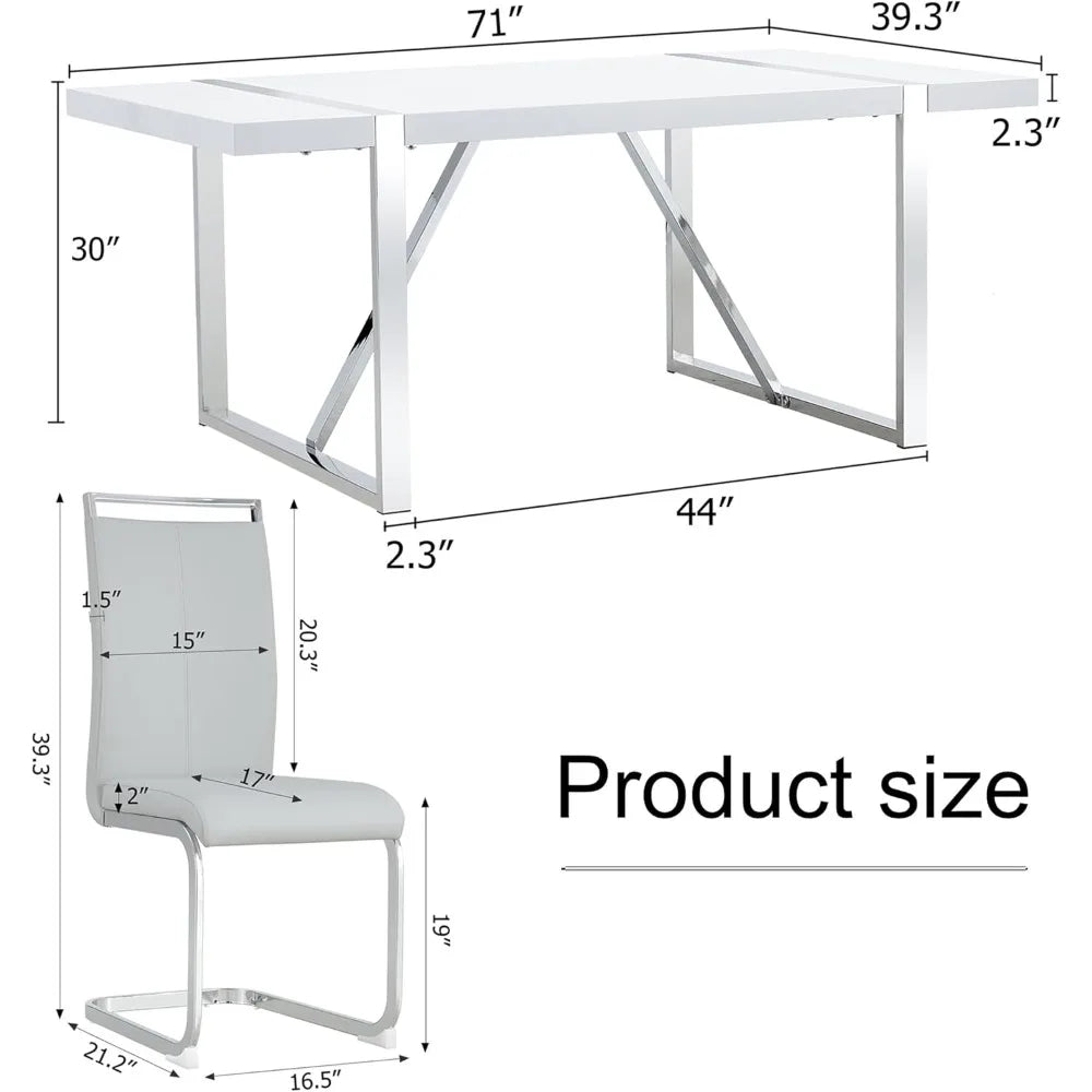 Restaurant style dining table, equipped with metal frame and PU leather fabric cushion seating