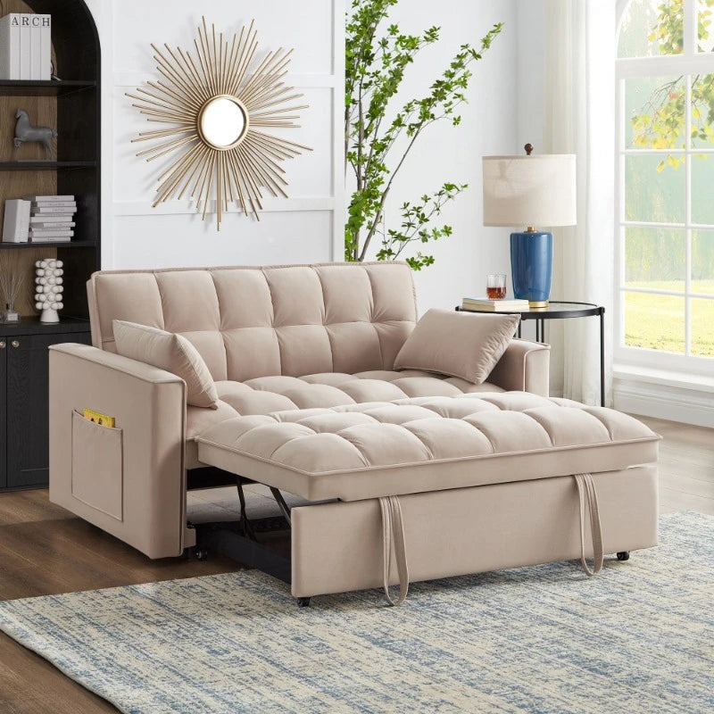 Convertible Sofa Couch Multifuncional 4 In1 Loveseat Sofa Bed