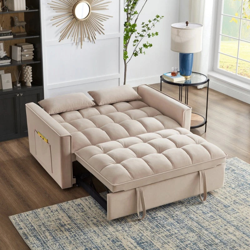 Convertible Sofa Couch Multifuncional 4 In1 Loveseat Sofa Bed