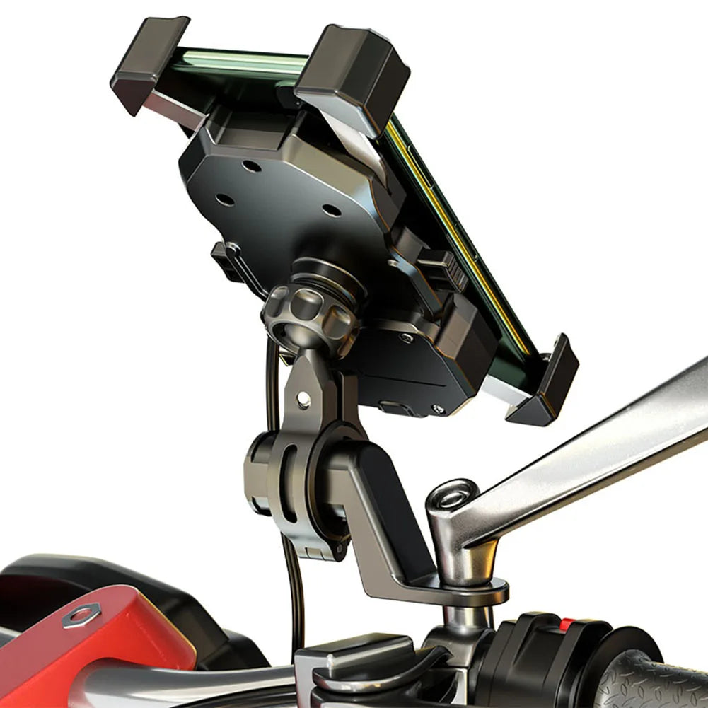 Automatic Clamping Motorcycle Phone Holder