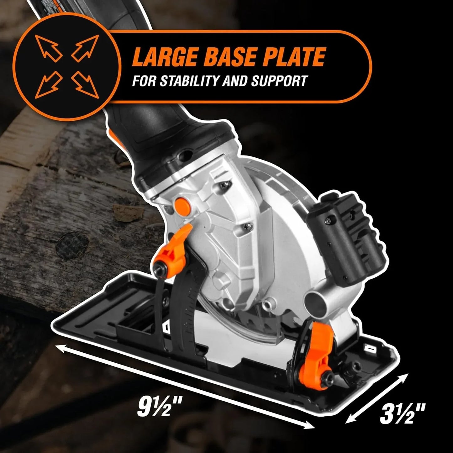 20V Max 4-1/2-In Cordless Mini Circular Saw w/ 2.0Ah Battery & Charger