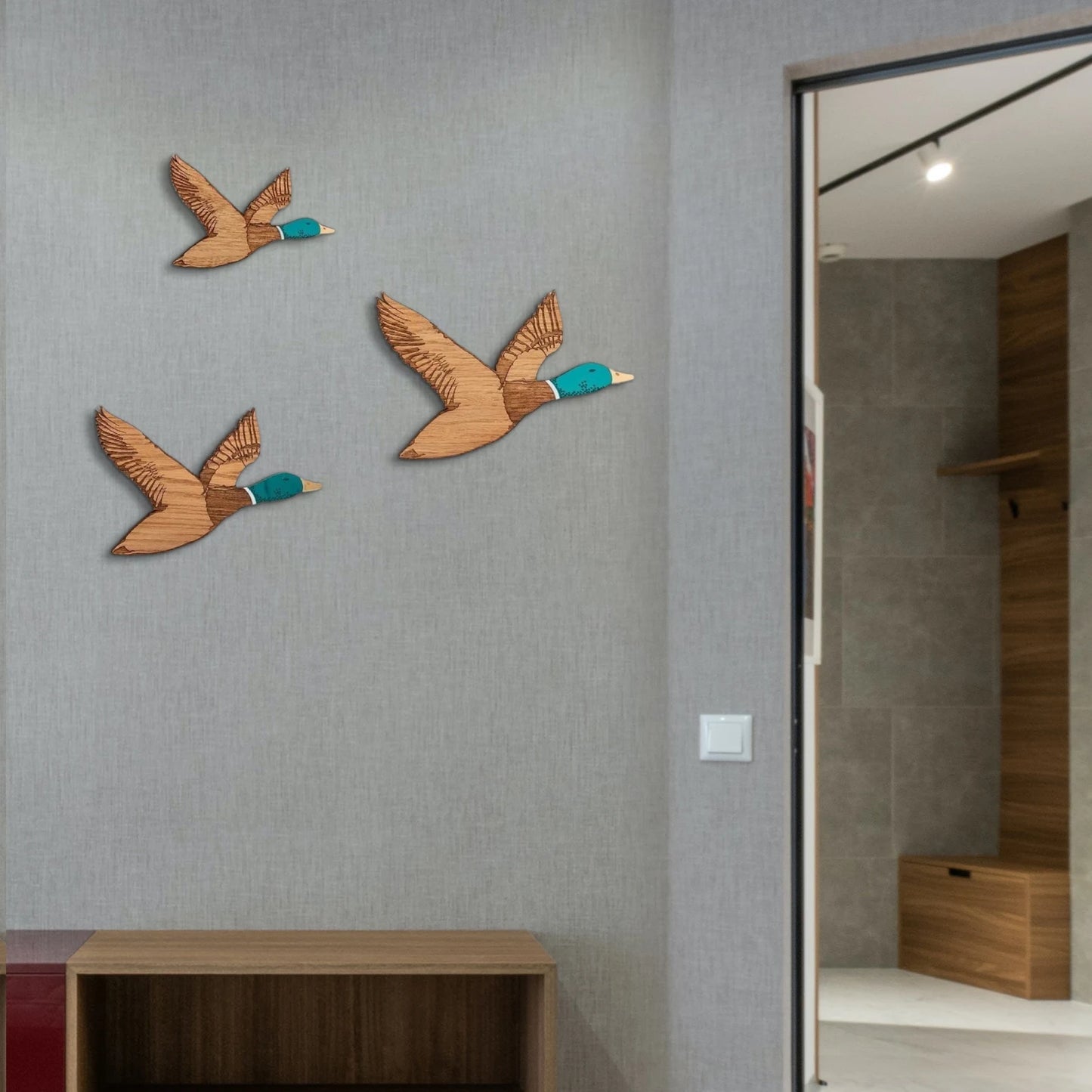 3 PCS Duck Decorative Wall Ornaments