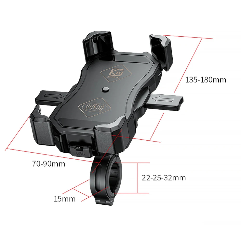 Automatic Clamping Motorcycle Phone Holder