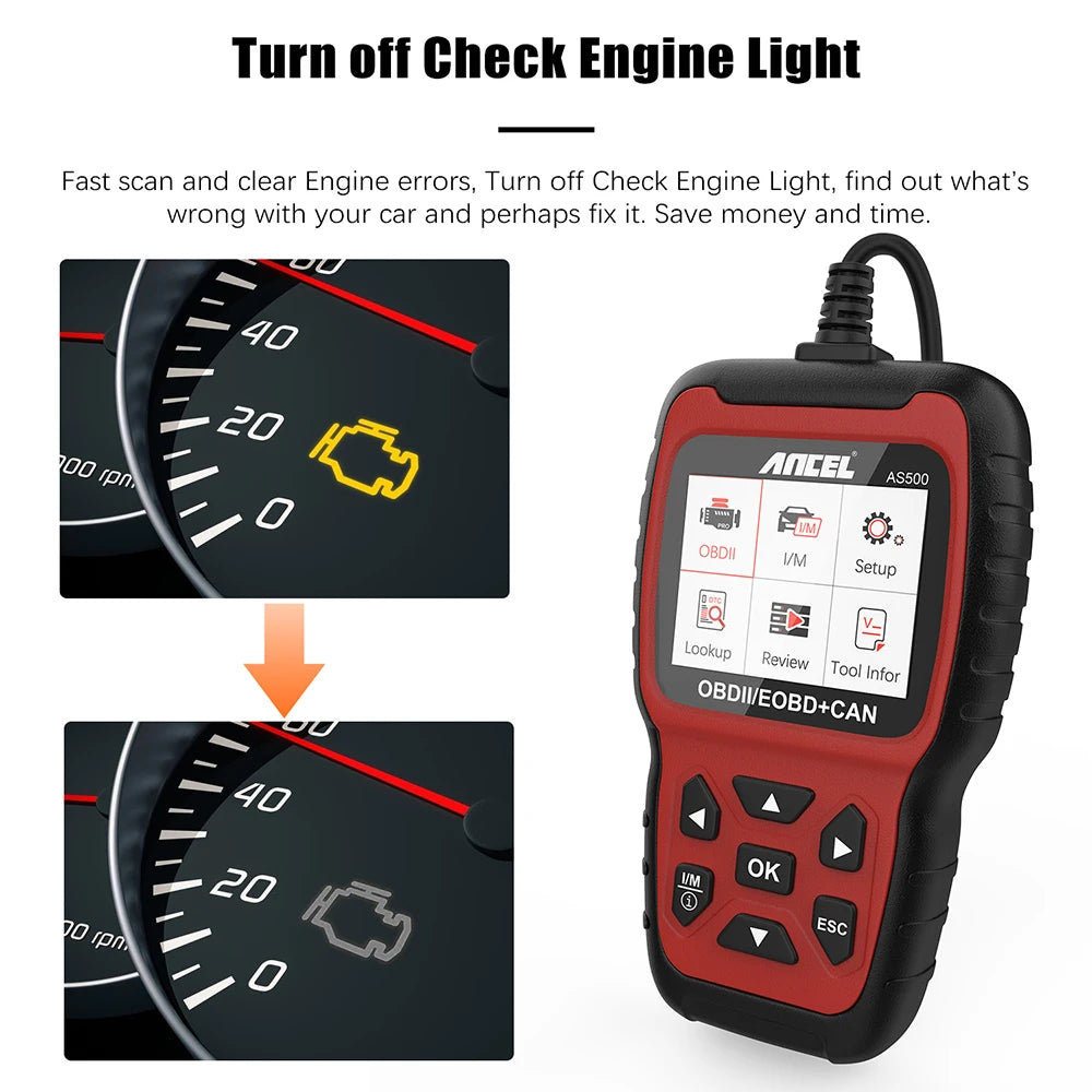 OBD2 Scanner Automotive Code Reader Engine Check