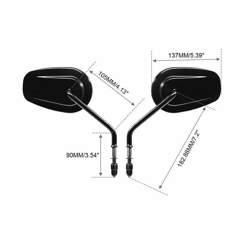 Harley Motorcycle Rear Side Mirrors