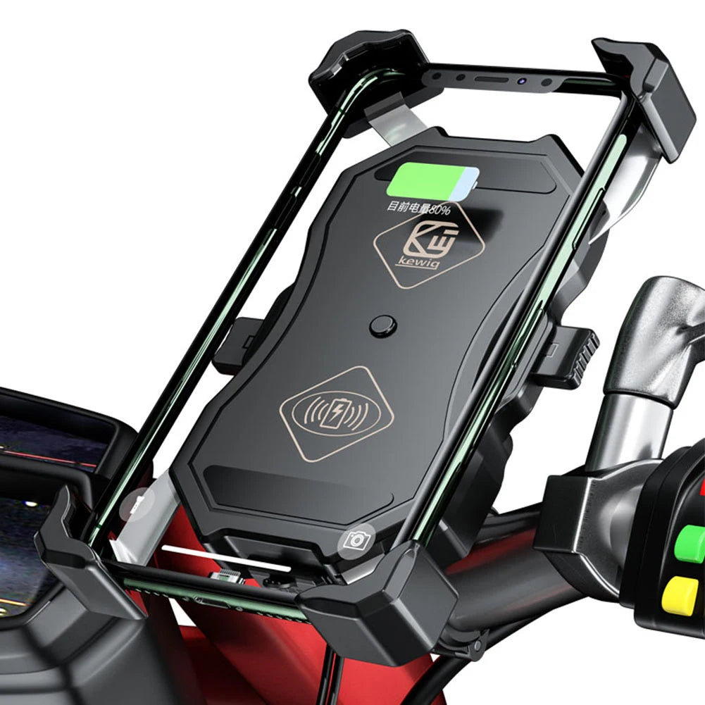 Automatic Clamping Motorcycle Phone Holder