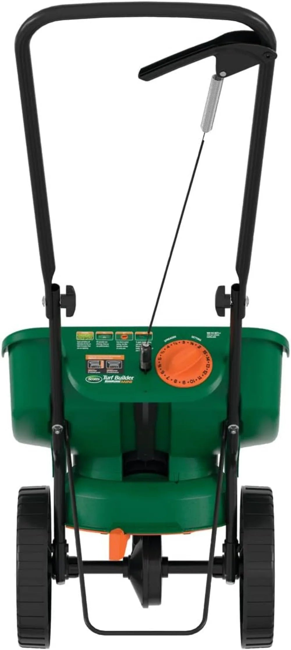 Scotts Turf Builder EdgeGuard Mini Broadcast Spreader for Seed,Fertilizer,Ice Melt,Salt