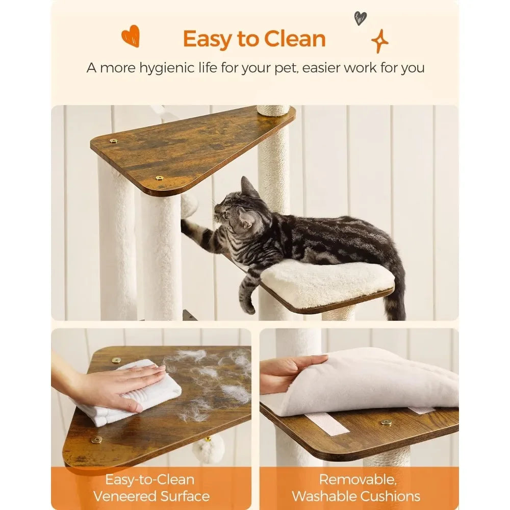 Cat Tree for Cats  With Washable Cushions