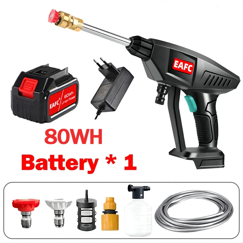 21V Cordless High Pressure Car Wash Gun