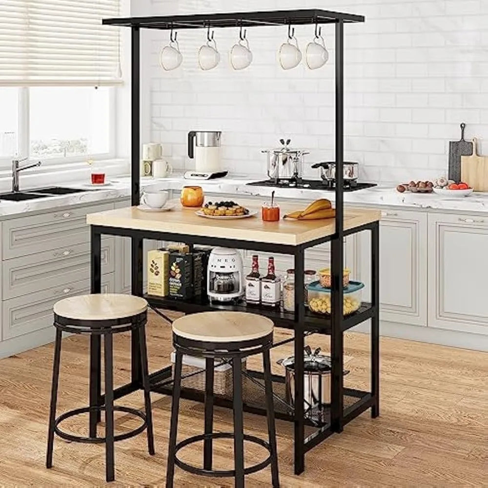 42'' Large Kitchen Island Bakers Rack