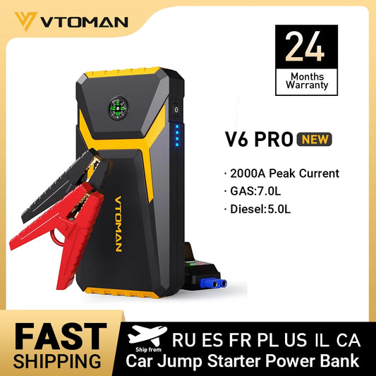 Car Jump Starter Power Bank 2000A