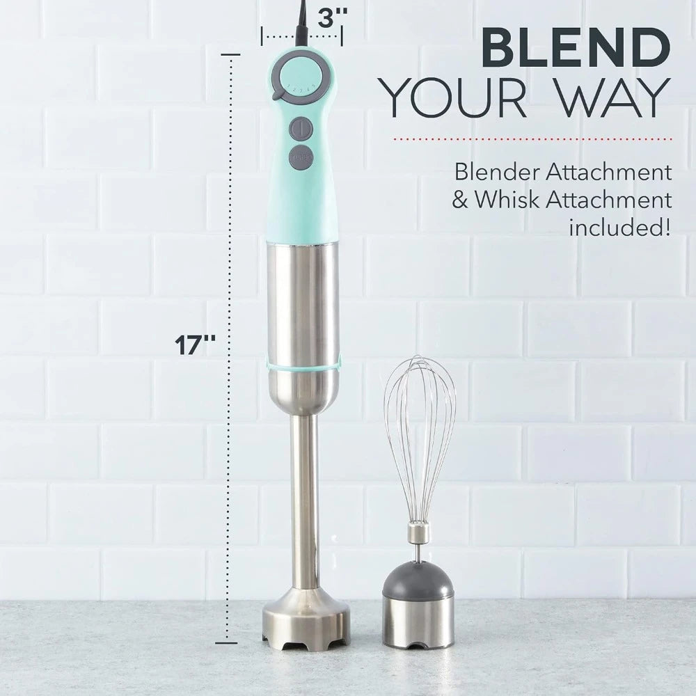 Immersion Hand Juicers, 5 Speed Stick Blender with Stainless Steel Blades