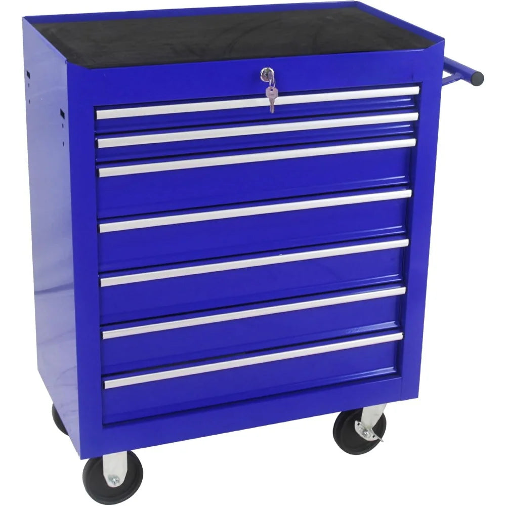 7-Drawer Rolling Tool Box with Interlock System and Wheels