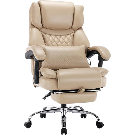 High Back Massage Reclining Office / Gaming Chair with Footrest