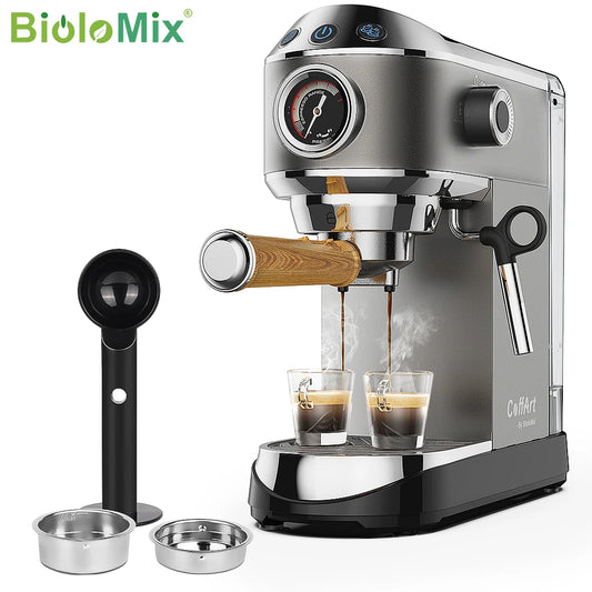 Semi Automatic Powder Coffee Machine, for Espresso, Cappuccino, Latte and Mocha