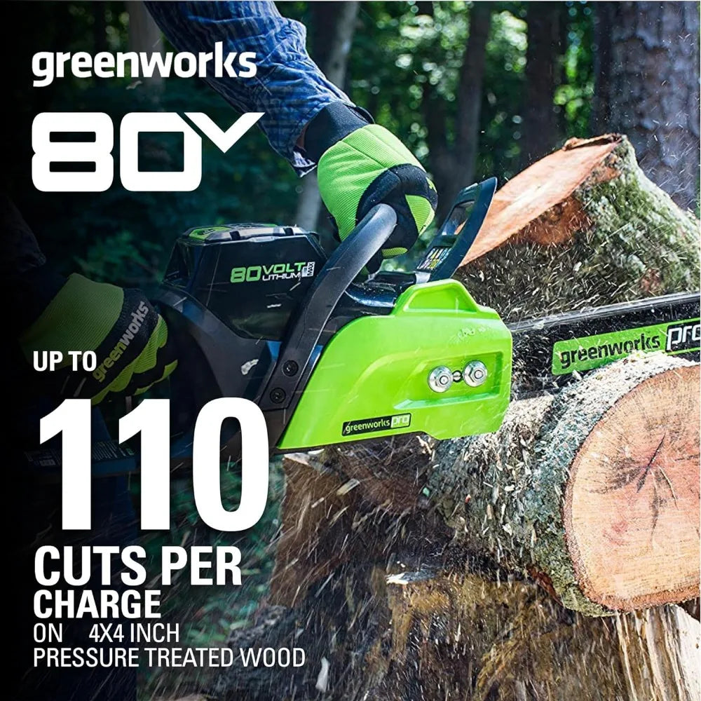 80V 18" Brushless Cordless Chainsaw