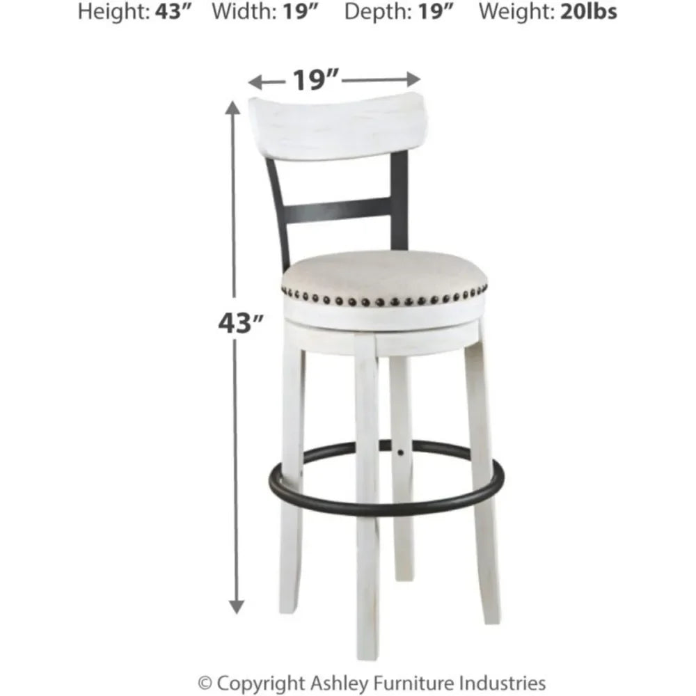 30" Modern Swivel Pub Height Barstool