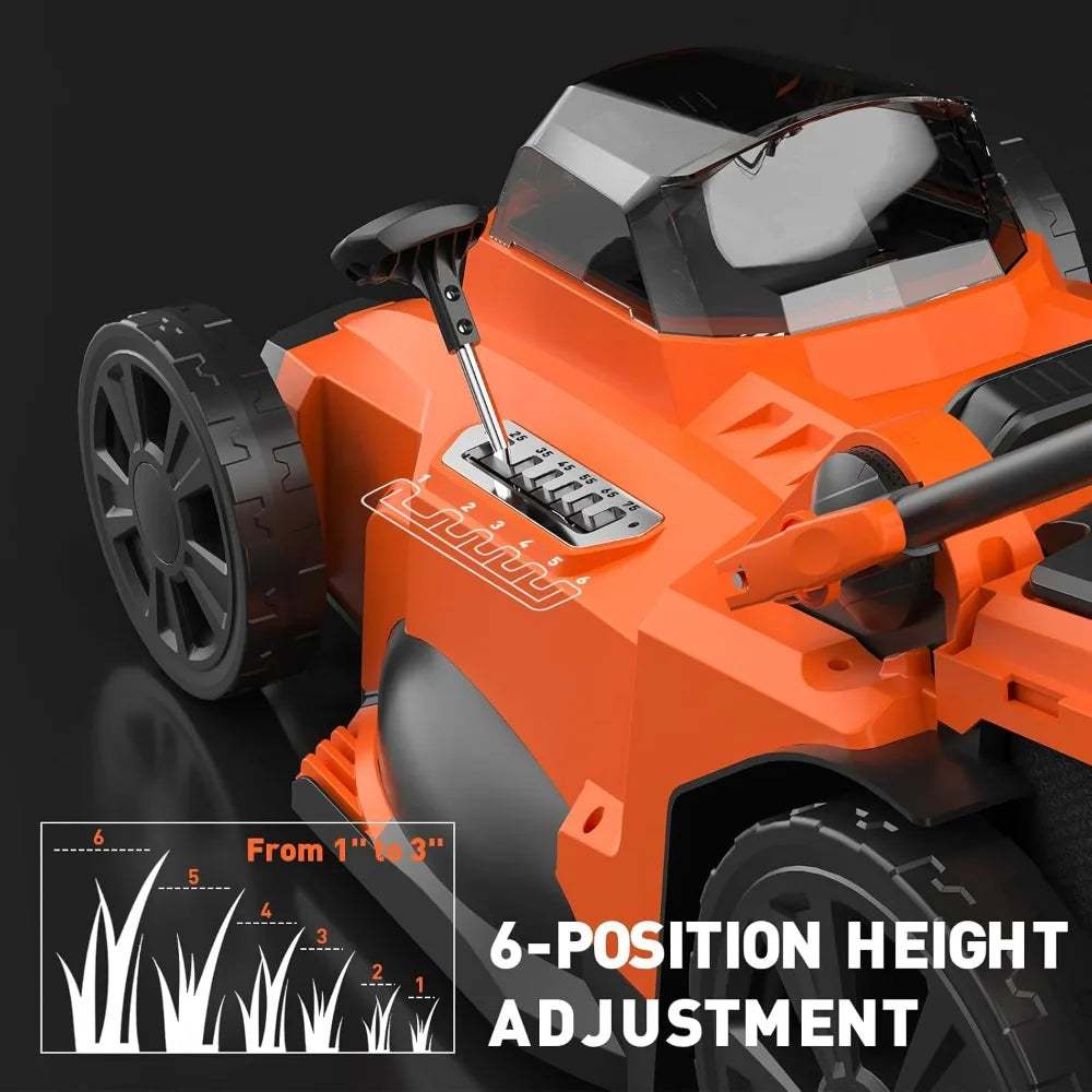 40V 2-in-1 Battery Powered Lawn Mower With Brushless Motor