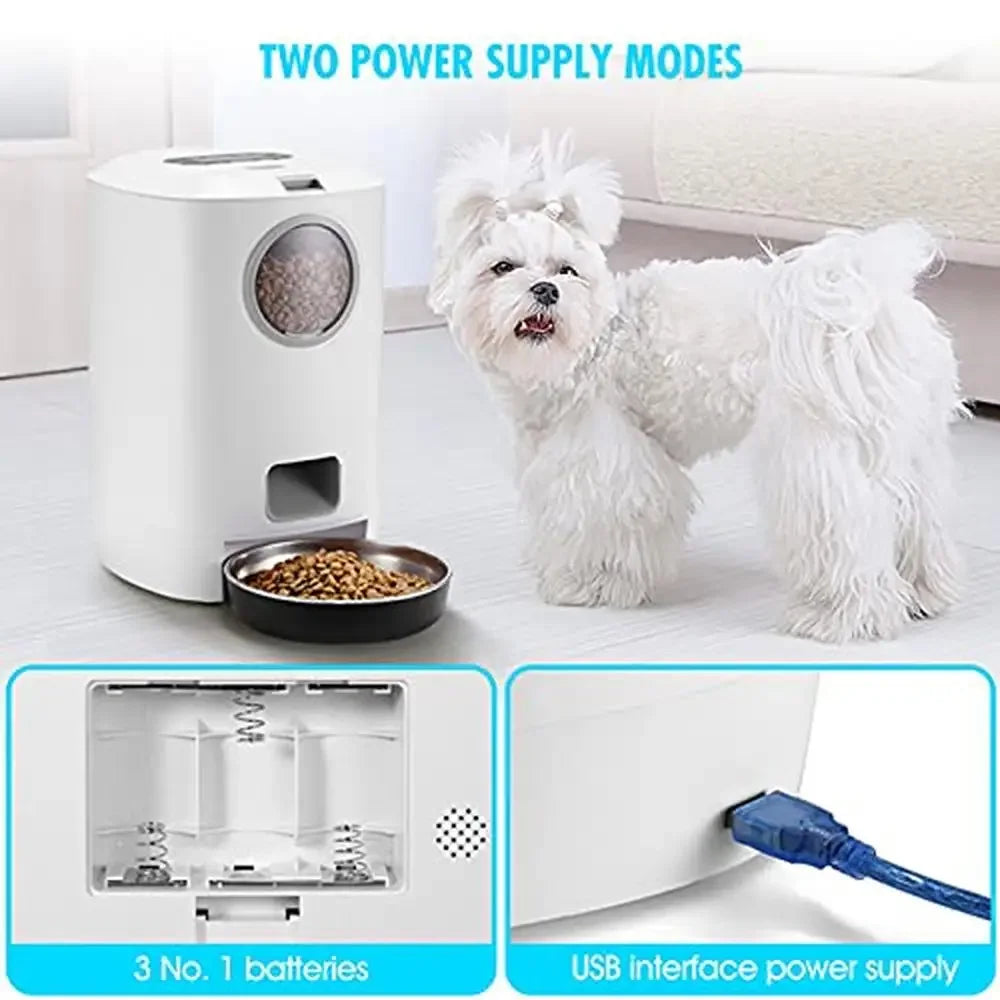 Automatic Cat Dog Feeder 4.5L Programmable